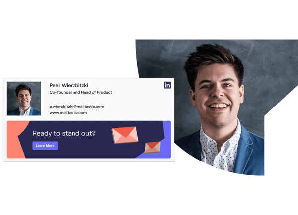 Graphic showing the Mailtastic email signature
